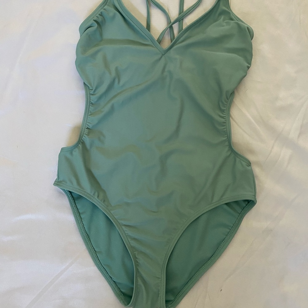 Super cute one piece bathing suit.